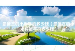 最便宜的小米手机多少钱（最便宜的小米智能手机多少钱）