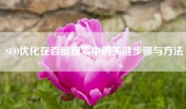 SEO优化在百度搜索中的关键步骤与方法