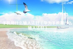 手机用什么输入法好（华为手机用什么输入法好）