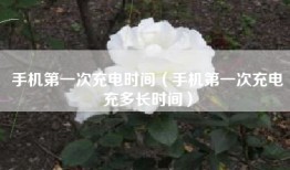 手机第一次充电时间（手机第一次充电充多长时间）