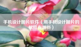 手机设计图片软件（用手机设计图片的软件有哪些）