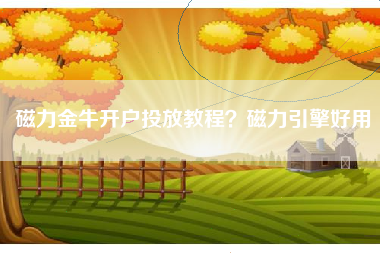 磁力金牛开户投放教程？磁力引擎好用