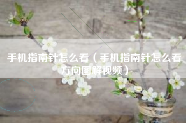 手机指南针怎么看（手机指南针怎么看方向图解视频）
